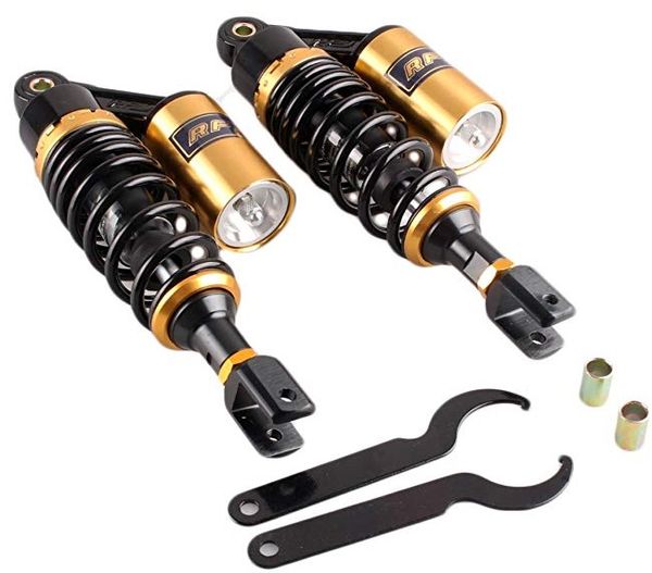 

rfy new 1 pair 280mm 295mm rear absorber motorcycle for black + gold