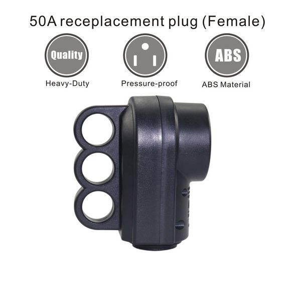

rv parts & accessories 125/250v 50amp heavy duty rv etl female socket power cord male replacement receptacle handle plug jun5