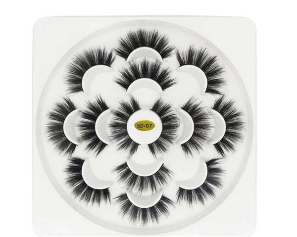 

60sets dhl 7pairs faux 3d mink eyelash natural long false eyelashes eyelash extension soft mink lashes fake eyelash makeup tool