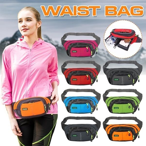 

sport waist pack bags running travel waterproof pockets phone wallet travel bum belt bag phone zipper pouch packs