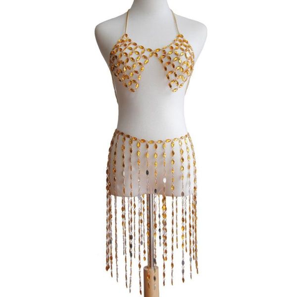 

rhinestone swimsuit women bikinis crystal diamond push up bikini set metal chain swimwear female luxury swimming suit cover up