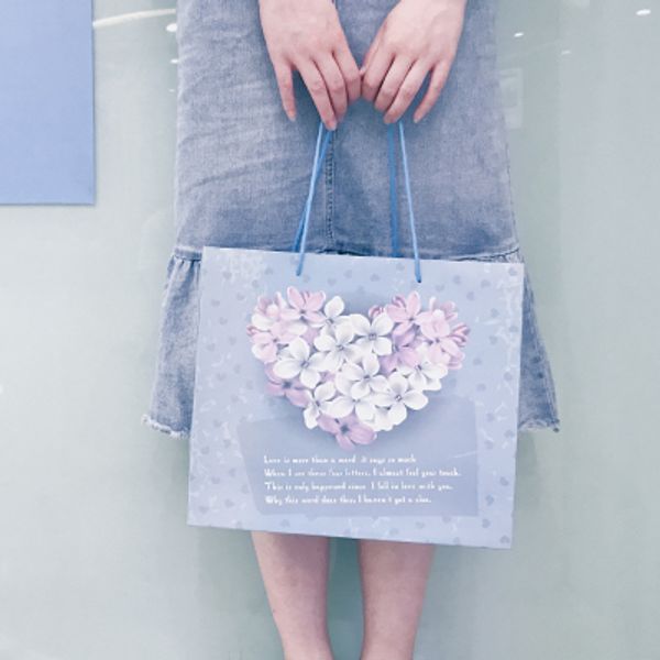 

20pcs/lot natural kraft paper bag with handle wedding party favor paper gift bags