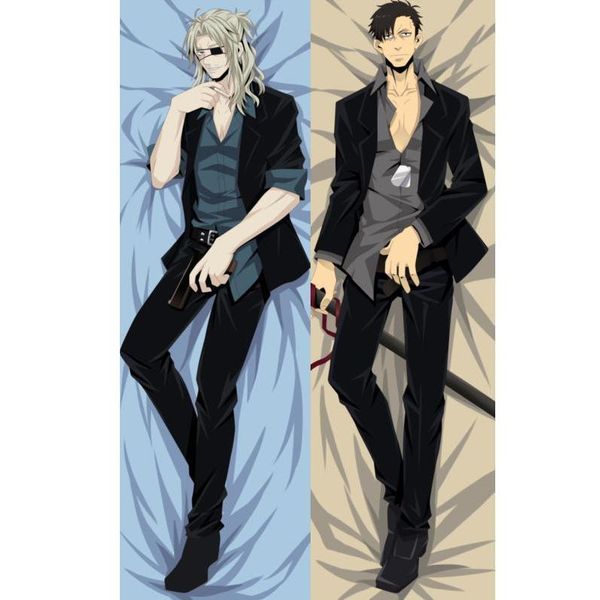 

new bl japanese anime gangsta a/0 nicolas brown male throw otaku dakimakura gifts bedding hugging body pillow case 150x50 cm