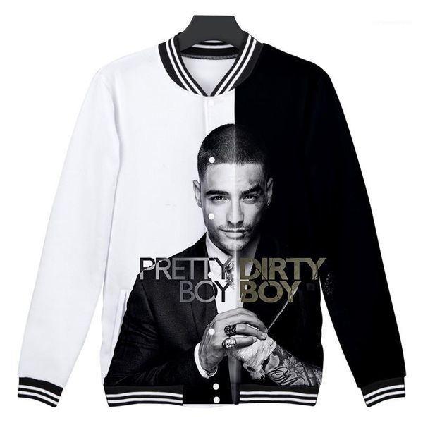 

cardigan long sleeve single breasted mens baseball sweatshirts casual couples clothing maluma 3d designer mens hoodies autumn, Black