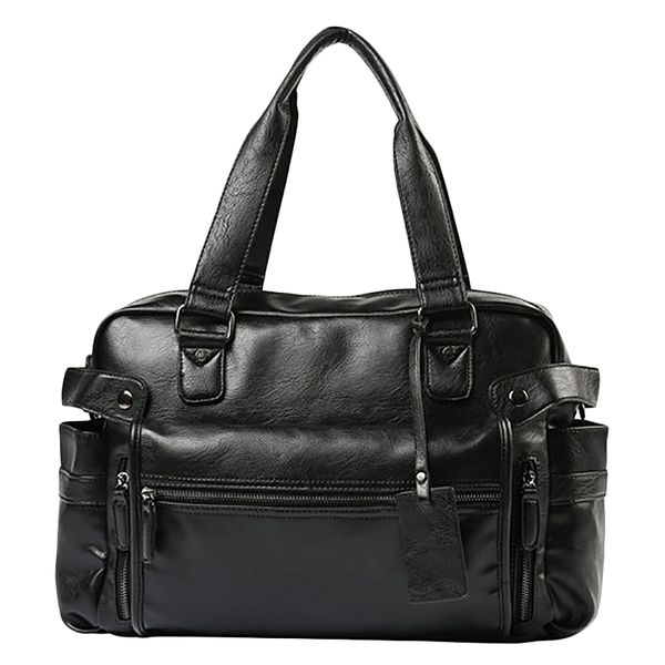 

men's briefcase messenger shoulder bags large capacity handbag business leather computer bags lapmultifunction