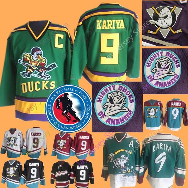 

9 Paul Kariya Jersey Hall Of Fame Anaheim Ducks Nashville Predators Jerseys Ice Hockey CCM Vintage All Stitched