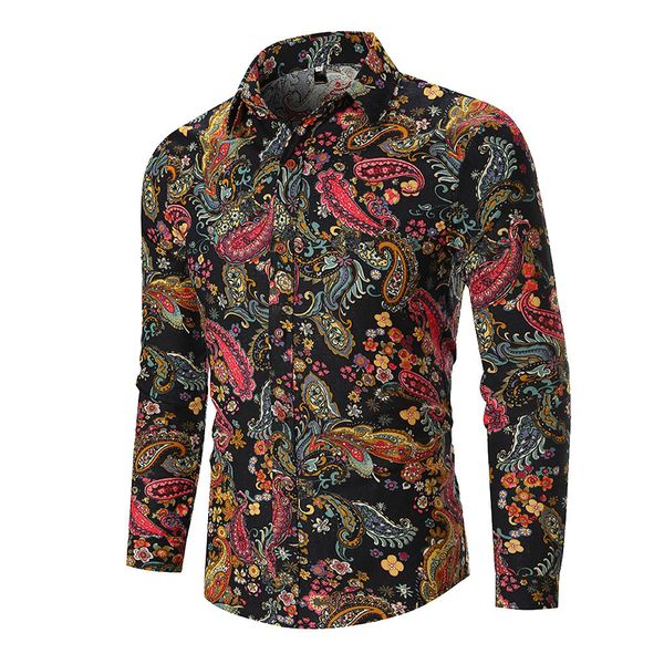 

мђжка Ѭђбака camisa мода гавайка пеа мђжка Ѭђбака длиннм Ѭђкавом пов, White;black