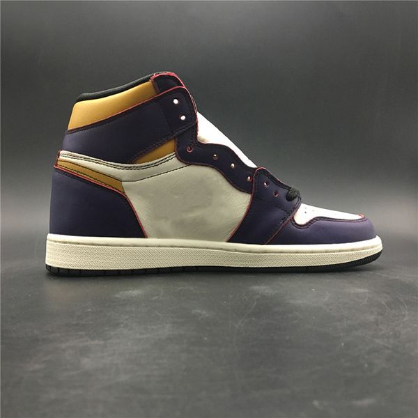 

Dunk SB x Basketball Shoes 1 1s Scratch Ticket Mens Purple Gold Outdoor Sports Sneakers High Quality With Box