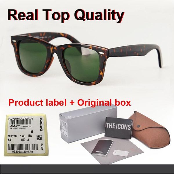 

17 colors brand designer sunglasses for men women 50 54mm metal hinge plank frame mirror glass lens with cases and box, White;black