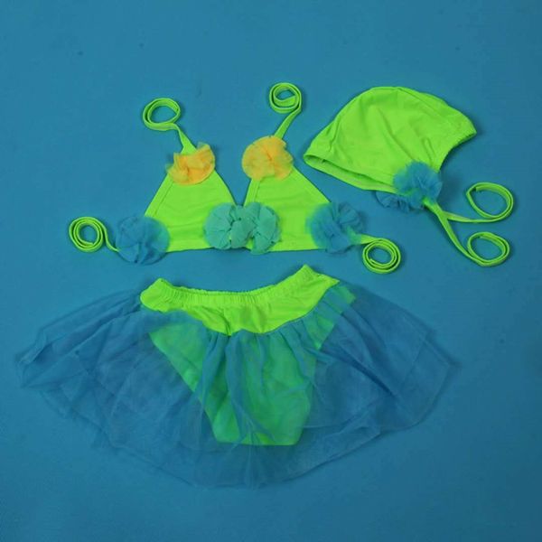 

1-3 little girl children's mesh swimsuitbikini split 1-3 little girl children's swimsuit mesh swimsuitswimsuitbikini split swimsui, White;black