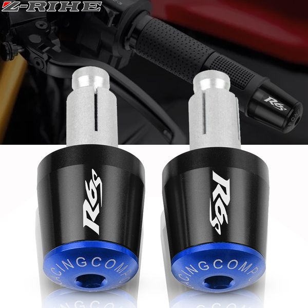 

for yamaha yzf r6 yzf-r6 r6s r 6s 2003 2004 2005-2008 motorcycle accessories 7/8" 22mm handlebar hand grips handle bar end cap