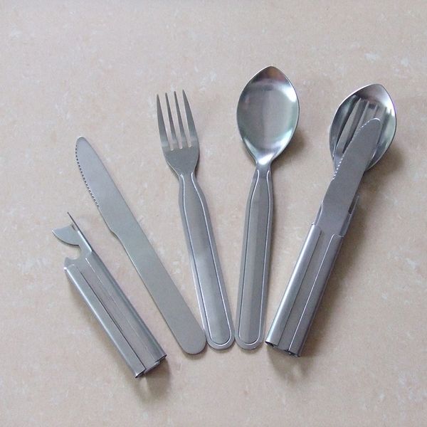 

4 pieces spoon fork knife outdoor tableware cutlery set 4pcs dinnerware dinner knives forks stainless steel dining sets p15