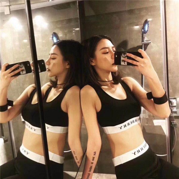 

womens yoga suit sports vest + leggings gym suit running tights jogging workout yoga leggings sports suit, Gray
