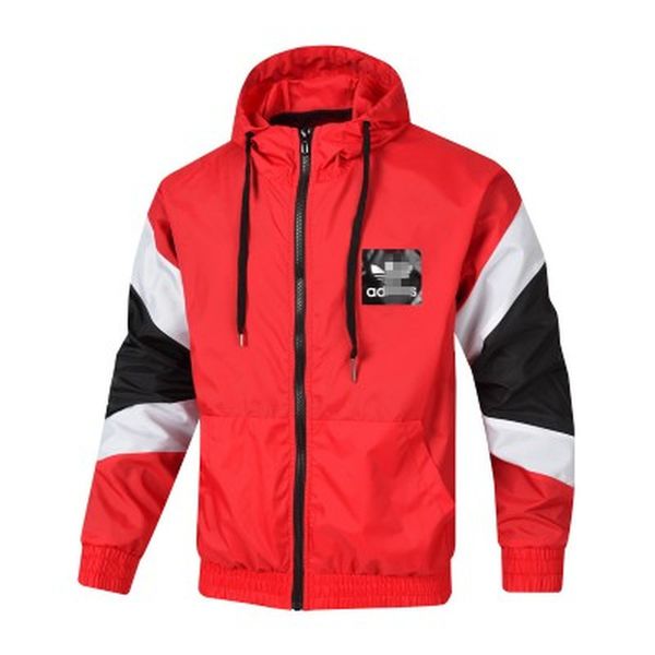 

brand mens jackets designer windbreaker striped letter print thin coat autumn zipper jackets running sportswear hoodies quality, Black;brown