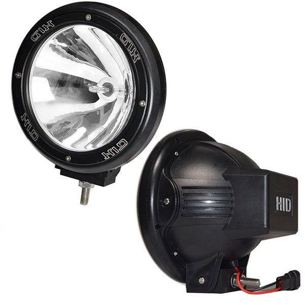 

1 pair 7" inch 12v 100w hid driving lights xenon spotlights for offroad hunting fishing camping work spot lights