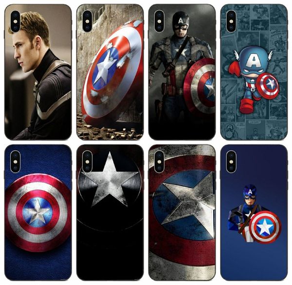 

[tongtrade] super hero captain america shield marvel case for iphone 11 pro x xs max xr 6s 5s 5c plus galaxy on7 s10 huawei p9 sony xz case