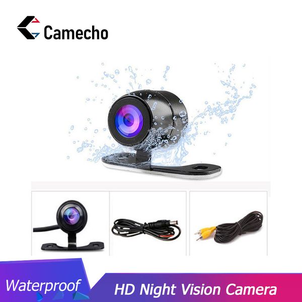 

camecho автомобильная камера автомобильная камера заднего вида задний вид сзади монитор парковки универсальный авто ночного видения hd ccd с
