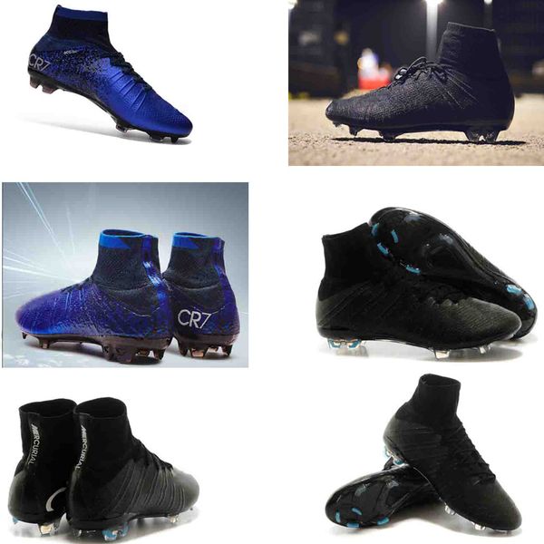 

high mercurial cr7 superfly v fg mens kids soccer shoes blue diamond boys football boots women youth soccer cleats cristiano ronaldo
