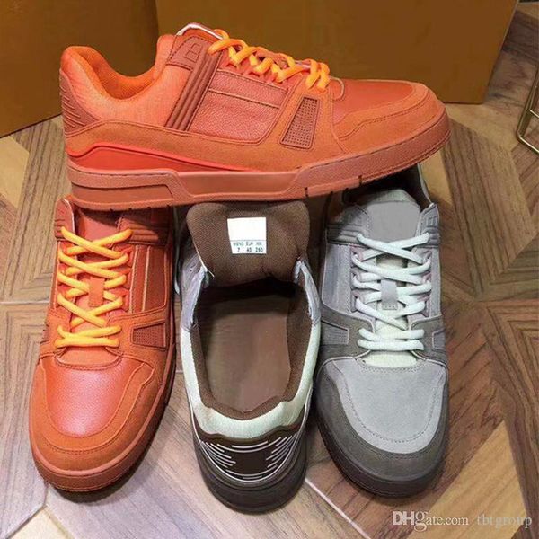 

дизайнер mens тренер тапки роскошные винтажные баскетбольные кроссовки замша low cut повседневная обувь резиновая подошва дополнительный ком, Black