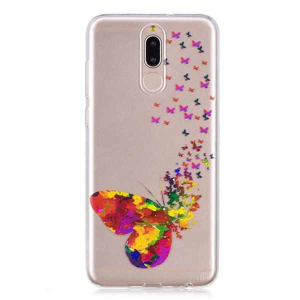 

мягкий чехол tpu для huawei maimang 6 / mate 10 lite бабочки шаблон
