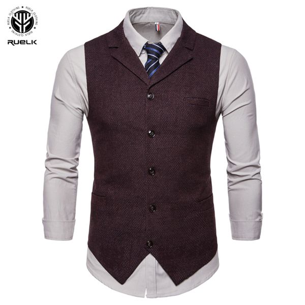 

men's vests ruelk spring and autumn slim vest sleeveless business solid color jacket suit casual large size s-2xl, Black;white