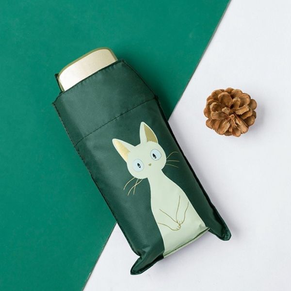 

practical anti-uv lady women flouncing princess dome parasol sun/rain foldable umbrella green umbrellas