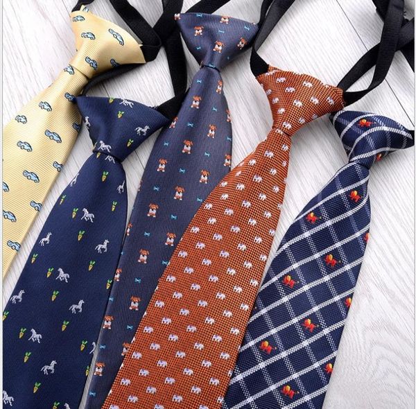 

fashion short children's tie with leather ties, Blue;purple