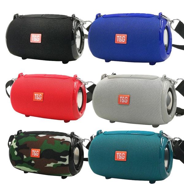 

tg533 bluetooth speaker portable fm radio wireless column waterproof outdoor box loudspeaker powful speaker for phone tablets