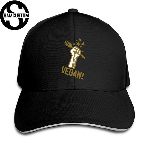 

samcustom four seasons универсальный повседневный cap летний творческий hail навес seitan go vegan 3d printing козырьки sandwich cap, Blue;gray