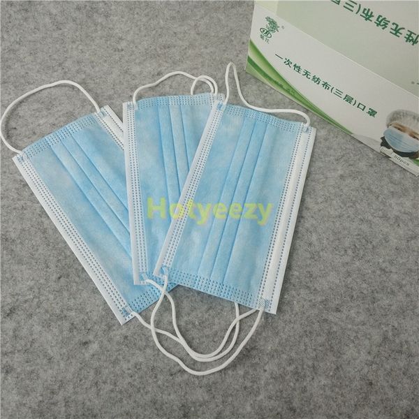 

новая дешевая бесплатная доставка dhl 50 одноразовая маска 3-слойная противотуманная маска мягкая дышащая наружная защитная фильтрация спрея