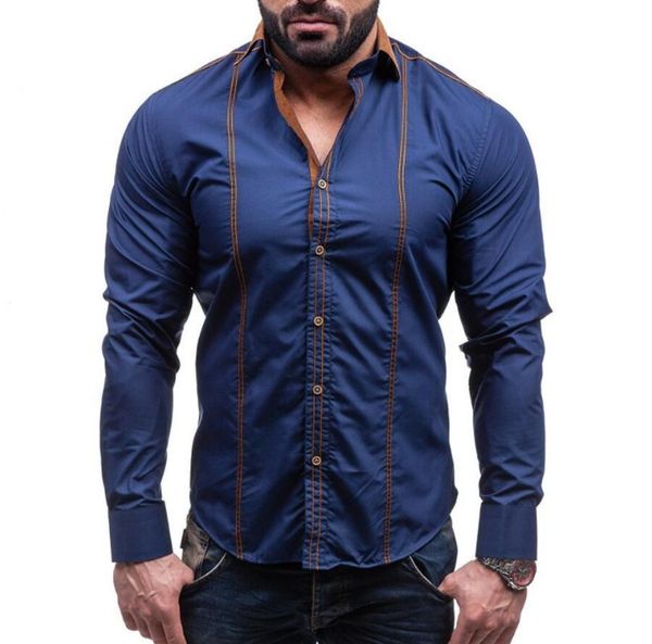 

men's casual shirts men shirt brand male large size long sleeve hit color slim fit black mens dress 4xl, White;black