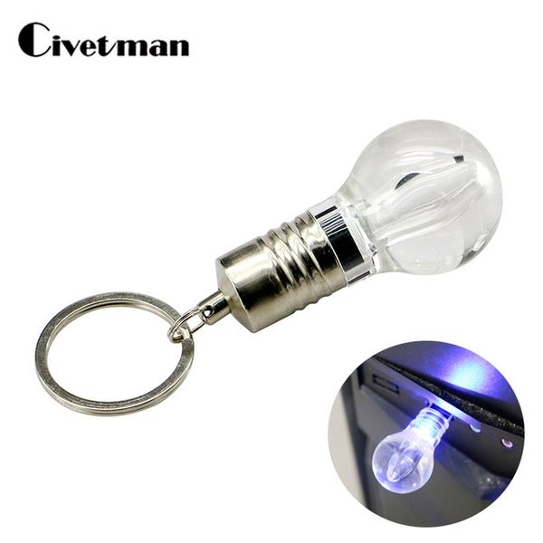 

light bulb shaped usb flash drive electric bulb led pen drive flash card gift 4gb 8gb 16gb 32gb 64gb 128gb pendrive usb stick