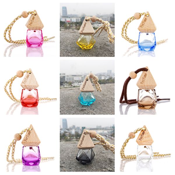 

Флакон духов с деревянной крышкой, висячий орнамент заднего вида для рассеивател