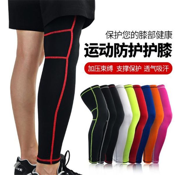 

1pair=2pcs sports leg sleeves hx006 breathable cycling legwarmers basketball football shinguard running tights leggings, Black