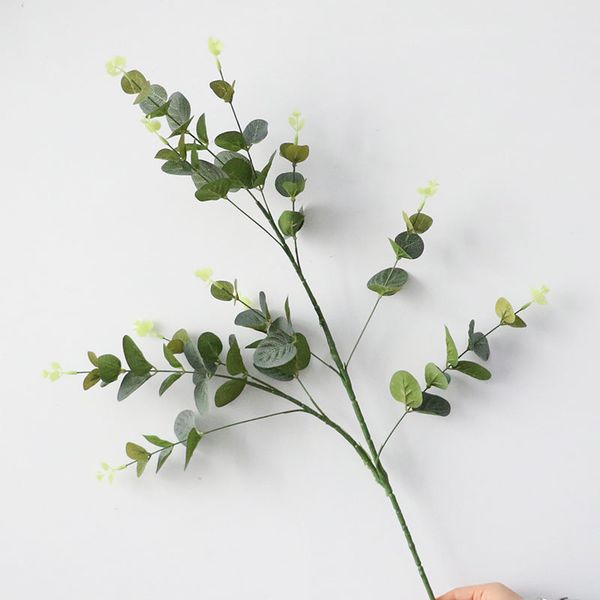 

large artificial plant green eucalyptus leaf branch wedding plant for wedding party home decor