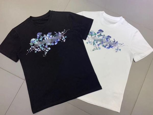 

горячий бесплатная доставка luxurymen designertshirts лето tshirt кран печать designertshirt hip hop мода мужчины женщины с коротким рукавом, White