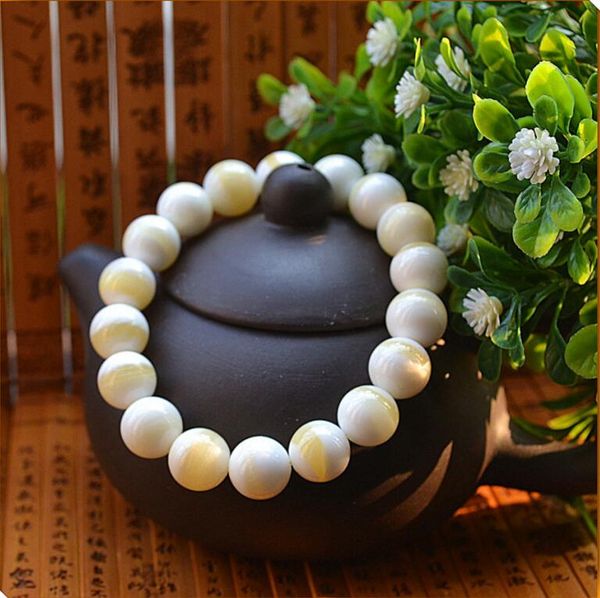 

1023 hainan conch stone taiji gold thread, golden thread, shell bracelet, Black