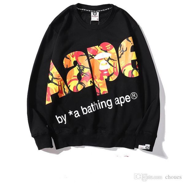 

19s1 толстовка новая роскошная толстовка высокое качество мужчины и женщины дизайнерское пальто хлопок черный белый свитер зимняя толстовка, Black