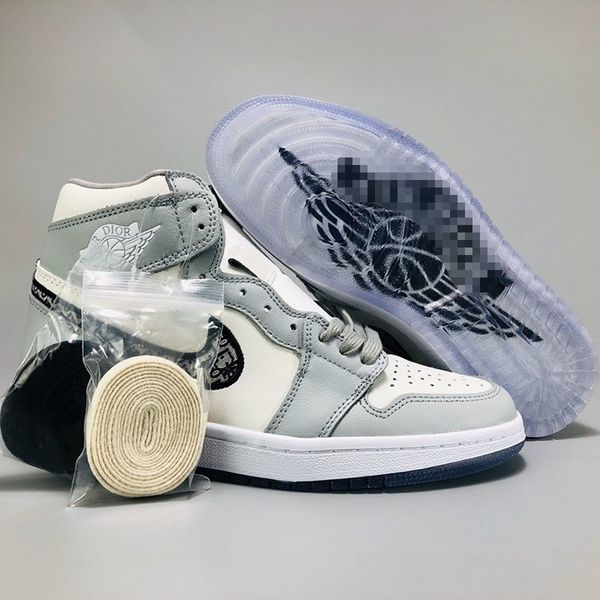 

high top low dior converse nike air jordan 1 aj1 oblique slides racer zoom r2t b23 kim jones designer luxury hommes femme basketball women, Blue;gray