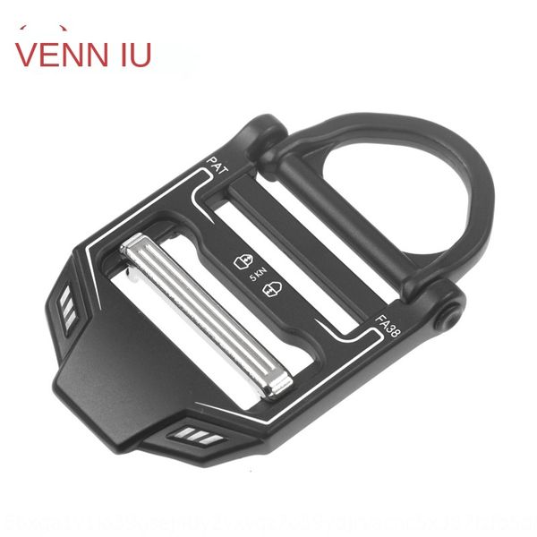 

second generation 39mm zinc alloy tactical belt with pull ring pull ring metal adjustable buckle snake buckle can be laser, Slivery;black