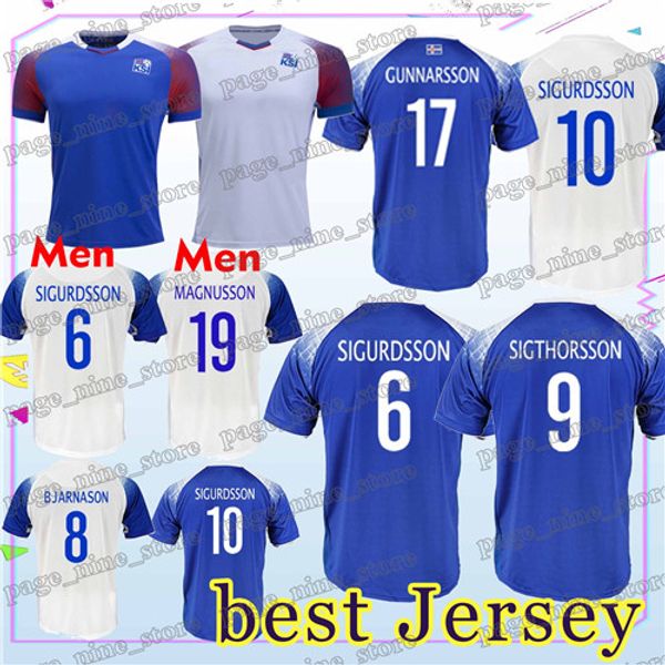 

Iceland soccer t shirt 2018 world cup GUDMUNDSSON SIGURDSSON SIGTHORSSON G.SIGURDSSON TRAUSTASON FINNBOGASON INGASON new Football jerseys