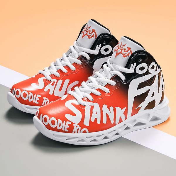 

children sport shoes kid boy school student trainers cyan-blue youth sneakers fashion super light soft bottom teenage trainers, Black;red