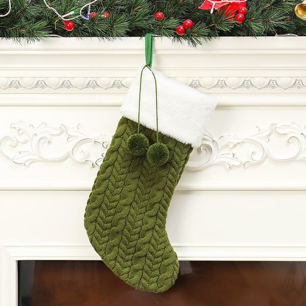 

christmas stockings decoration solid christmas gift bag fireplace decoration closet door window gift