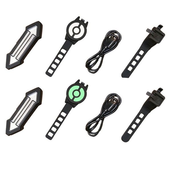 

remote control wireless bike bicycle taillight turn signal light indicator