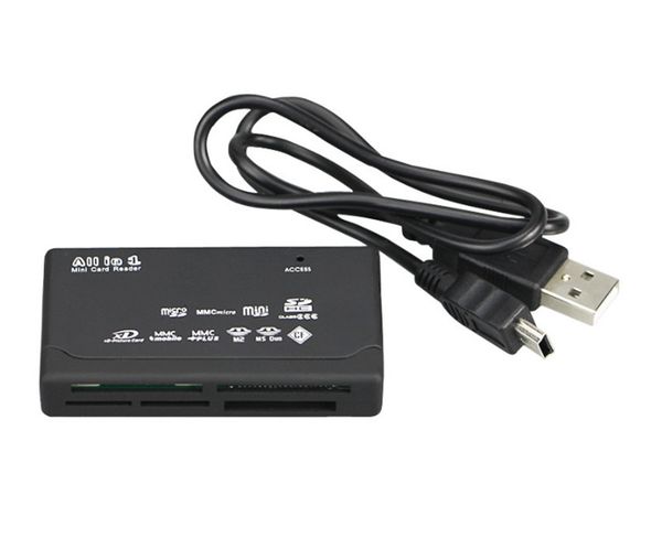 

universal micro all in one memory card reader usb external sd sdhc mini micro m2 mmc xd cf read and write flash memory card