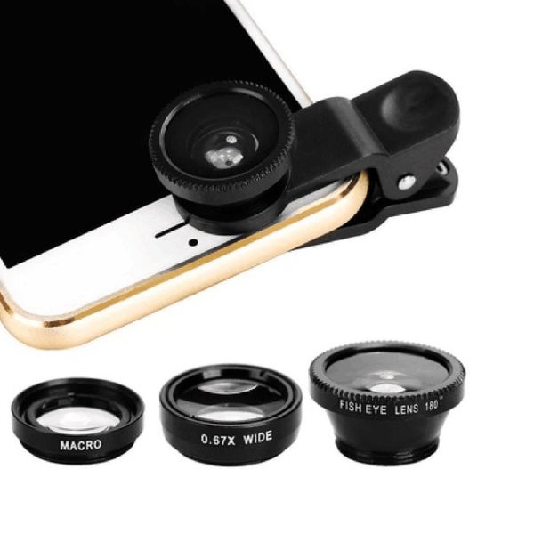 

Lente Olho de Peixe e Objetiva para Celular jhd001