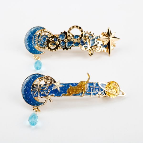 

fashion jewelry new design hair pin wedding bridal silver hairwear party girls cute cat gear theme hair accessories, Golden;white