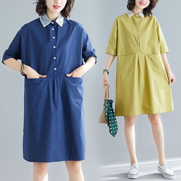 

will code suit-dress double cotton pocket in sleeve shirt skirt literature easy row buckle polo lead dress, Gray