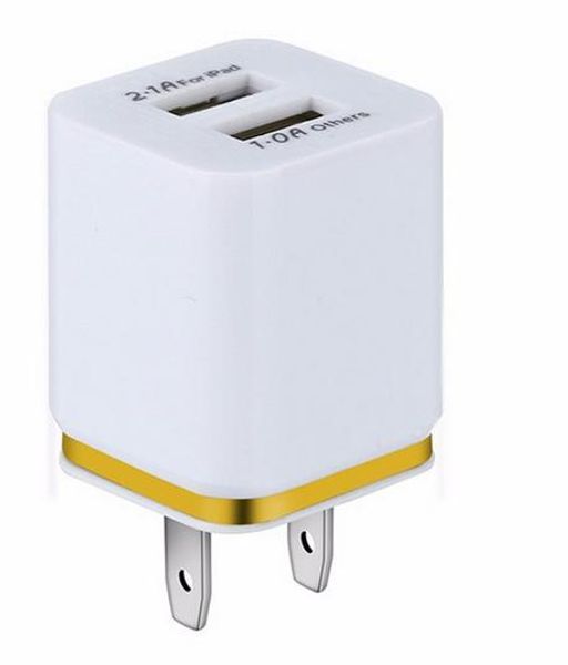 

Dual USB зарядное устройство 2A Быстрая зарядка адаптер Путешествия Plug EU / US портативн