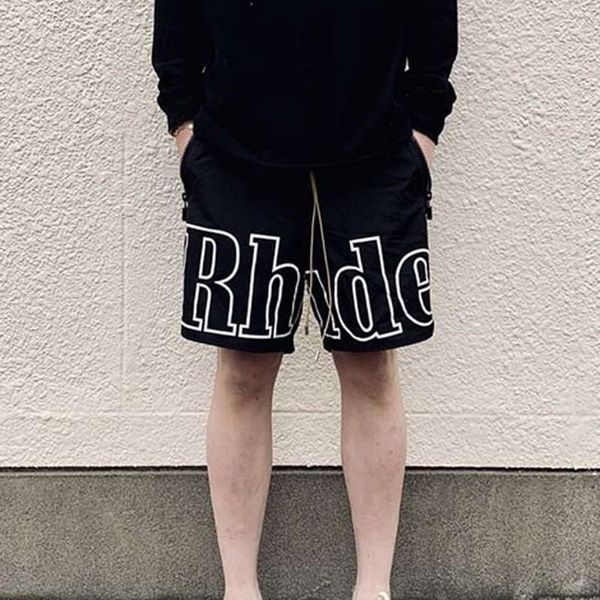 

19ss trend printed шорты sweatpants black street трек hip hop короткие штаны урожай классические брюки мода спорт брюки hfymkz145, White;black